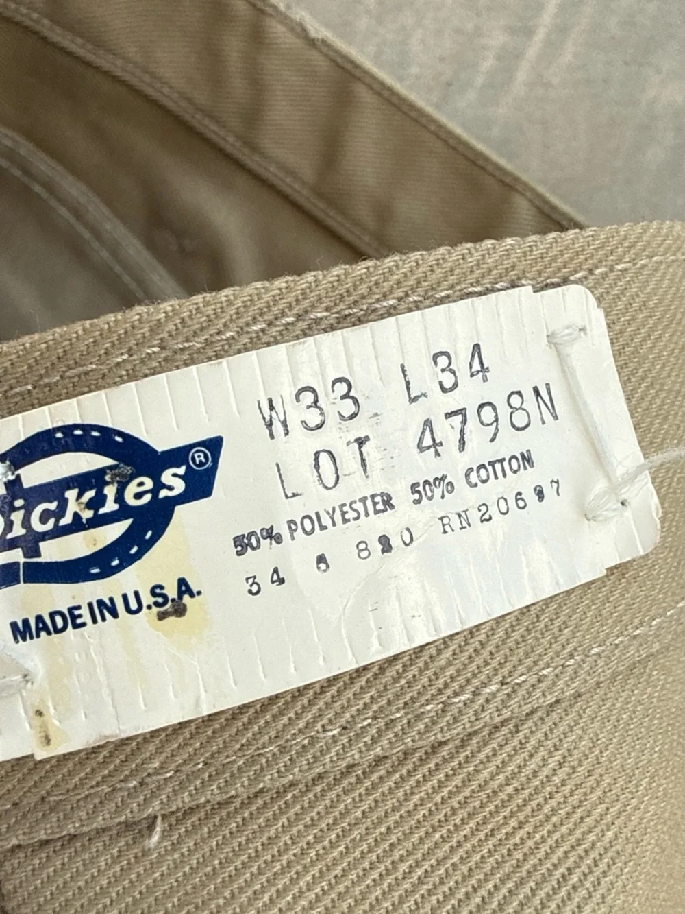 Vintage 70s Dickies Deadstock Flare Work Pants Mens NOS Bell Bottom